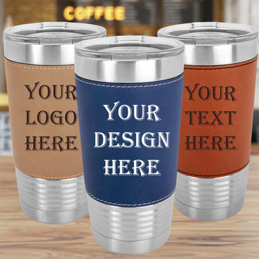Personalized 20 oz Leatherette Tumbler